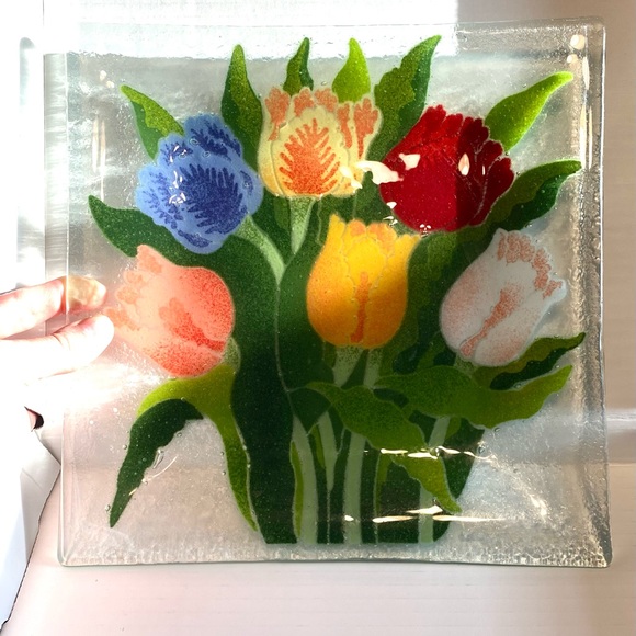 Peggy Karr Other - Peggy Karr 10" Square Tulip Plate